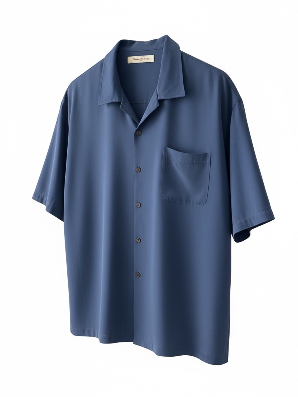 Tommy Bahama Navy Short-Sleeve Button-Down Camp Shirt